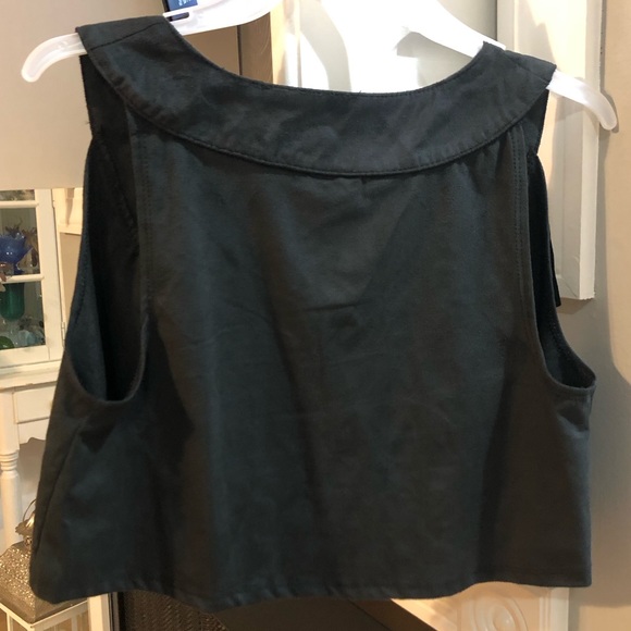 NWOT Wonder Nation Embroidered Floral Fringe Vest Top - Picture 3 of 4